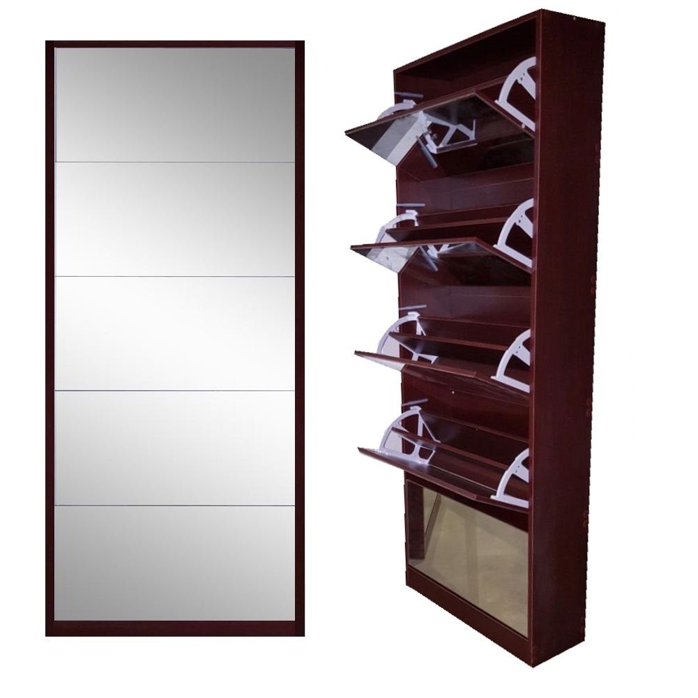 Softy Home 5 Door Mirror Shoe Mahogany Shop Today. Get it