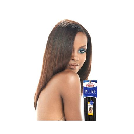 Milkyway Remy Pure 100 Human Hair Yaky Weave 14 2pcs 1b Off