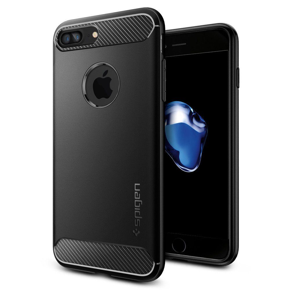 SPIGEN iPhone 7 PLUS RUGGED ARMOR Case Black Buy Online in South