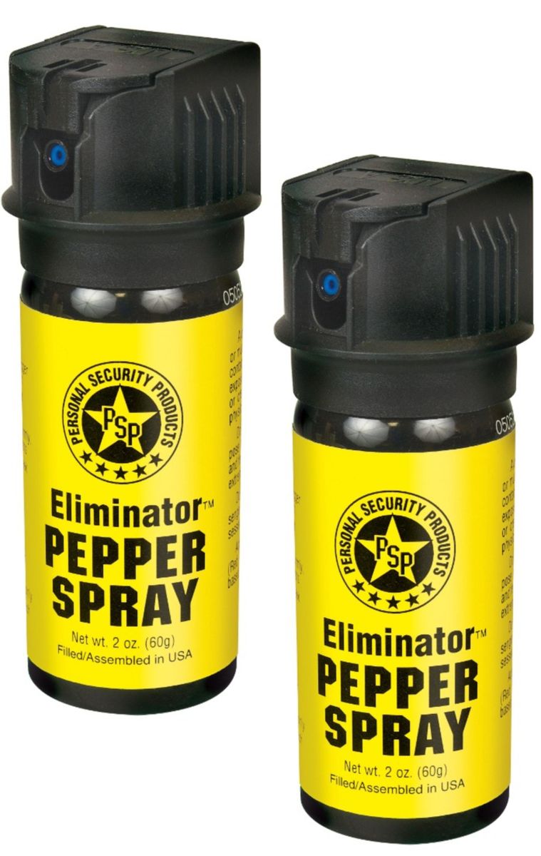 Eliminator MidSize Pepper Spray Can With Safety Flip Cap 2 X 57Ml