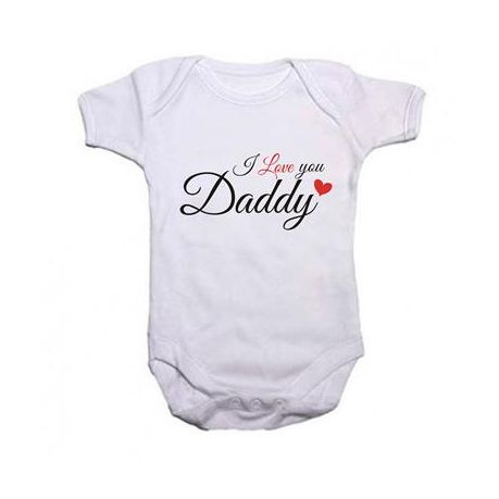 Qtees Africa I Love My Daddy Unisex Baby Grow White Buy Online In South Africa Takealot Com