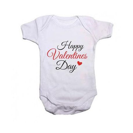 valentines day baby grow