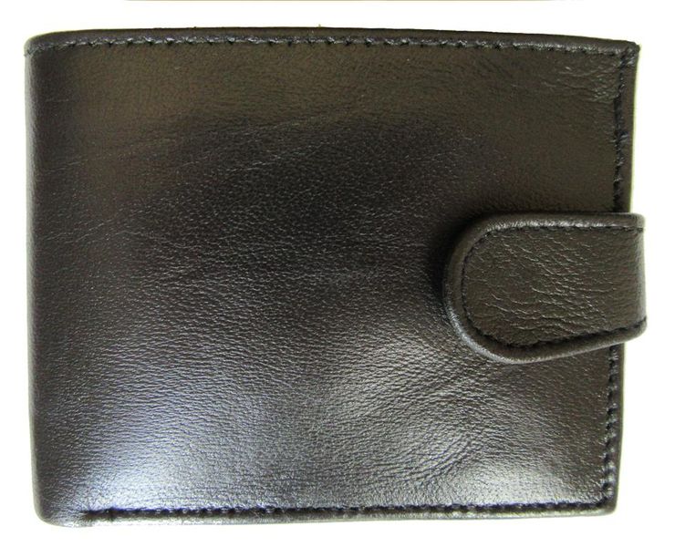 Genuine Leather Bifold Wallet (GW-003 Black)