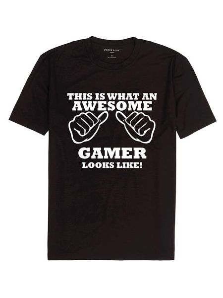 This Is What An Awesome Gamer Looks Like T-Shirt - Black (Size: 2XL)