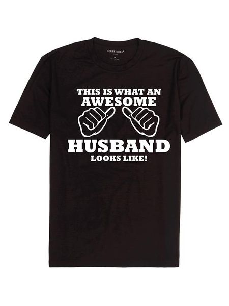 This Is What An Awesome Husband Looks Like T-Shirt - Black (Size: 2XL)