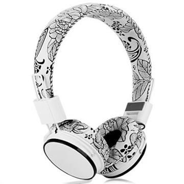 Smartphone Headphones Y Flower Love - White