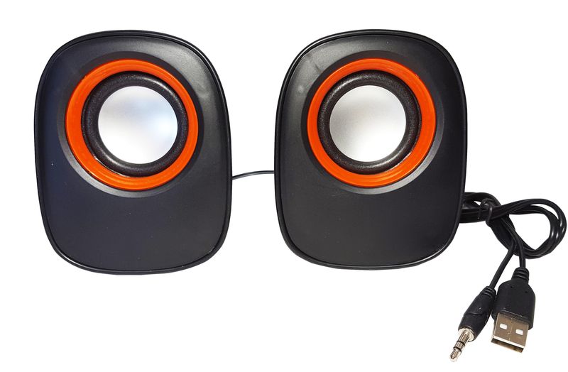 2.0 Multimedia Speaker D-05 - Black &amp; Orange