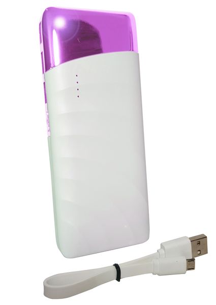 PowerBank 9 600 mAh Ad DK8 - White &amp; Pink