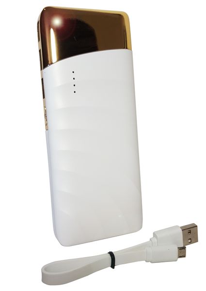 PowerBank 9 600 mAh Ad DK8 - White &amp; Gold