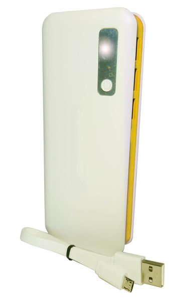 PowerBank 9 600 mAh Ad NO15 - White &amp; Yellow