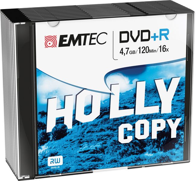 Emtec DVD+R Slim Box 16X - 4.7GB (Pack of 10)