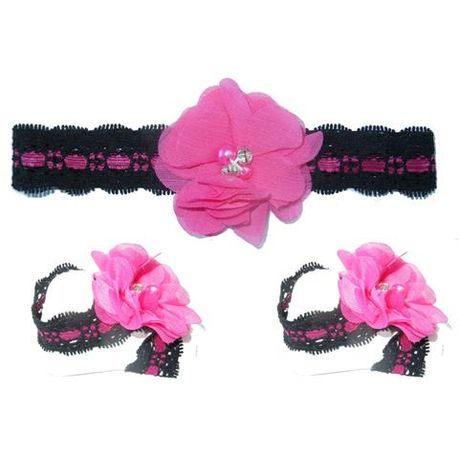 hot pink baby headband