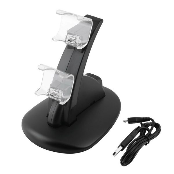 Dual USB Charging Charger Dock Stand For PlayStation 4 PS4 Controller