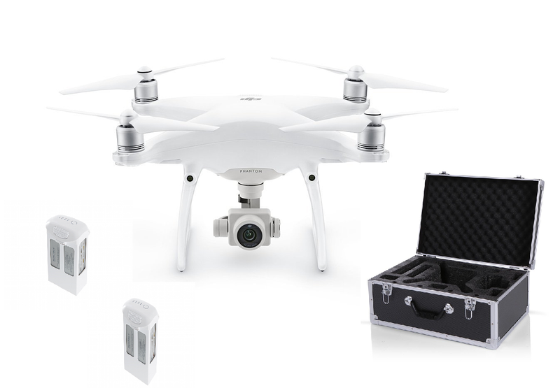 DJI Phantom 4 Pro Professional Drone Combo - 2x Extra Batteries and Aluminium Case
