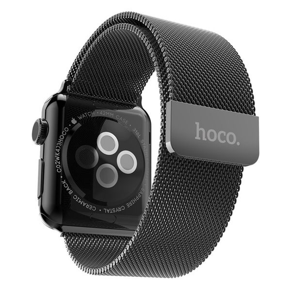 Hoco Apple Watch 38mm Stainless Steel Band Strap - Black