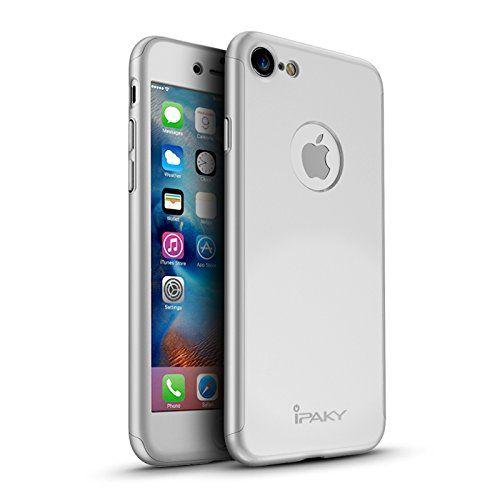 iPaky 360 Exact Fit Case for iPhone 7 - Silver Cover