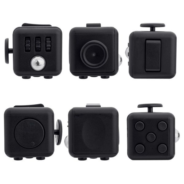 Stress Toy Inspired By The Fidget Cube - Black