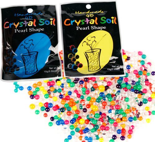 Bulk Pack 15 X Crystal Soil - 16g Assorted Colours