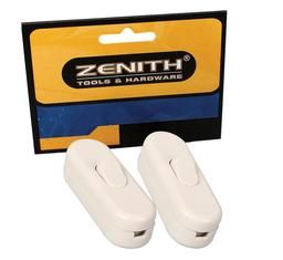 Bulk Pack 15 X Zenith Through-Switch - Pack of 2 White