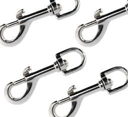 Bulk Pack 12 X Snap-Hook and Swivel Cp - 12x 75mm