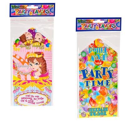 Bulk Pack 12 X Party Invitations Self Folding - Assorted Pack of 12