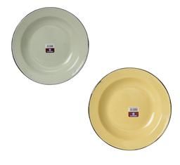 Bulk Pack 12 X Plate Enamel 24cm Plain (Soup)