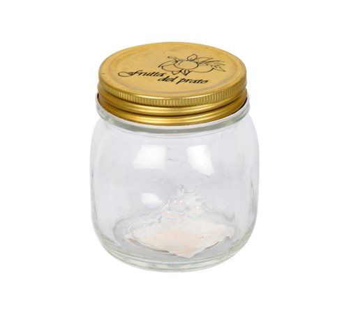 Bulk Pack 12 X Embossed Glass Storage Jar 7.5X9.5cm