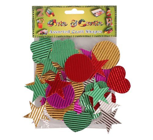 Bulk Pack 12 X Art and Craft Assorted Craft Shapes