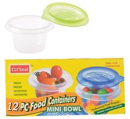 Bulk Pack 10 X Plastic Container Set 120ml, 6 Piece Set