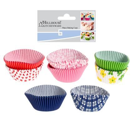 Bulk Pack 10 X Paper Muffin Cups Pack of 50, Assorted Colours