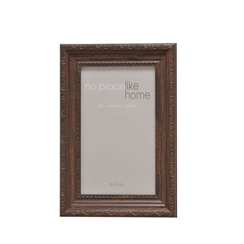 Bulk Pack 10 X Brown Plastic Embossed Frame For 10x15cm Photo Frame