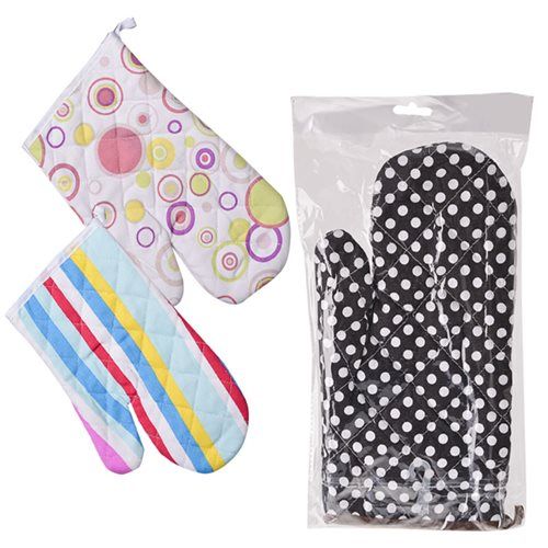 Bulk Pack 8 X Canvas Oven Glove 19x30cm