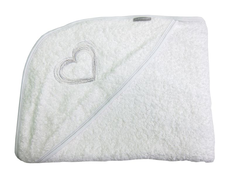 Baby Sense - Wearable Baby Bath Towel - Grey Heart