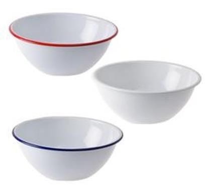 Bulk Pack 3 X Mixing Bowl Enamel 24cm