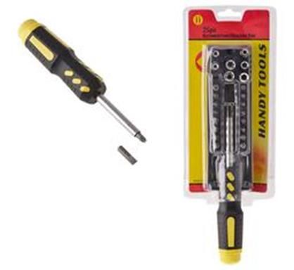 Bulk Pack 3 X Screwdriver Set Multi-Function 25 Piece Set