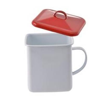 Bulk Pack 2 X Cannister Enamel 10cm Square