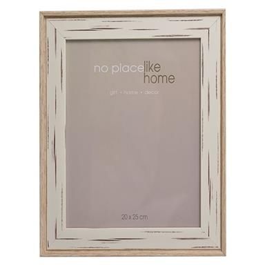 Bulk Pack 2 X Plastic Stressed Design Picture Frame For 20x25cm Photo