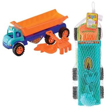 Bulk Pack 2 X Beach-Play Set Plastic Truck 40cm &amp; Access 5 Piece Set