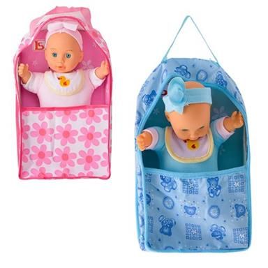 Bulk Pack 2 X Baby Doll 28cm Doll &amp; Carry Cot