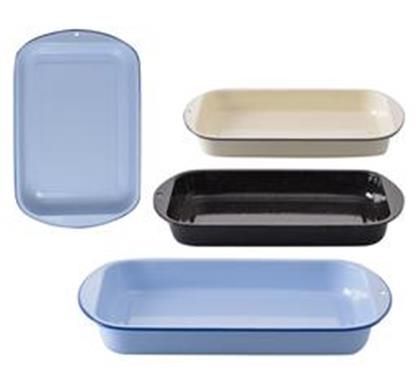 Bulk Pack 2 X Lasagne Pan Enamel 41cm