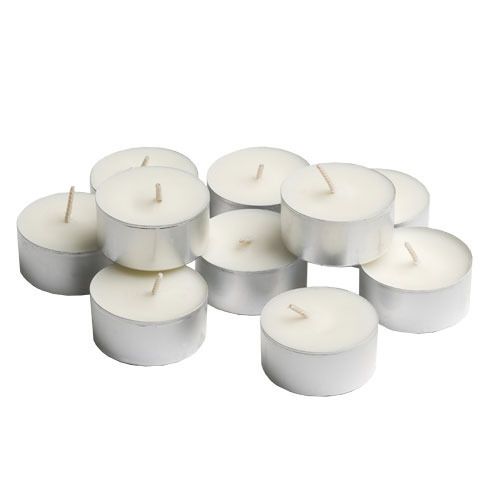 Tealight Candles 50 Piece Set - White