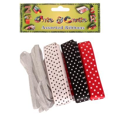 Bulk Pack 6 X Art and Craft Assorted Ribbons