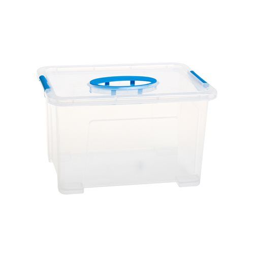 Bulk Pack 5 X Clear Plastic Storage Box - 5.5 L