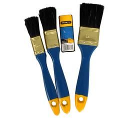 Bulk Pack 6 X Paint Brush-Set Wooden 3 Piece Set 19+25+38mm
