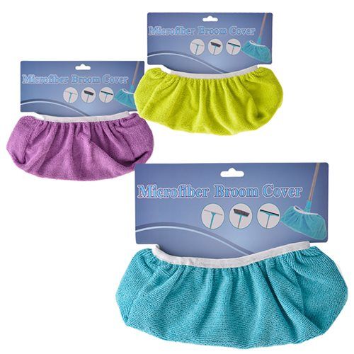 Bulk Pack 8 X Microfibre Broom Cover 27cm Diameter