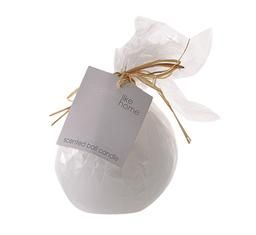 Bulk Pack 6 X Candle Pillar Ball White 8cm