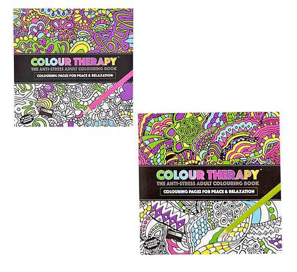 Bulk Pack 6 X Colouring Therapy 120 Pages