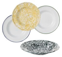 Bulk Pack 6 X Plate Enamel 20cm Soup