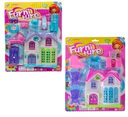 Bulk Pack 6 X Play-Set House with Furniture