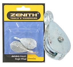Bulk Pack 6 X Awning-Pulley 1-Wheel - 25mm Pack of 2